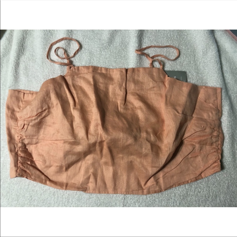 Apricot Linen Camisole H&M Top NWT